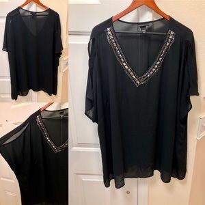 Lane Bryant plus size sequin blouse